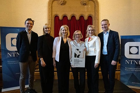 From left: Ole Jacob Broch, Silje Forbord, Minister of Research and Higher Education Sigrun Aasland, Jorunn Skjermo, Minister of Digitalisation and Public Administration Karianne Tung and SINTEF Oceans Director Vegar Johansen.
