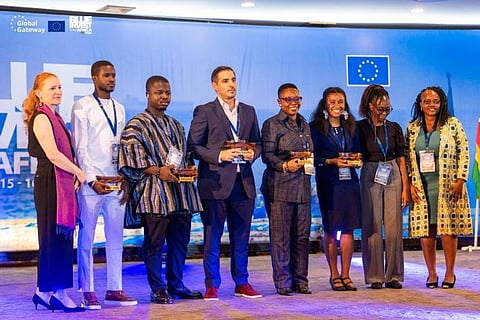 Winners of the pitching competition at BlueInvest Africa 2025, held in Togo.