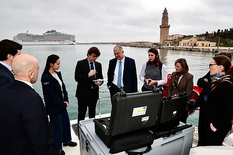 This monitoring vessel is used to protect the La Graciosa Island and Northern Islets of Lanzarote marine reserve (Canary Islands)