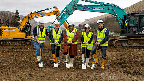 Groundbreaking event of the new Cooke Scotland's RAS hatchery in Cairndow, Argyll and Bute, Scotland.