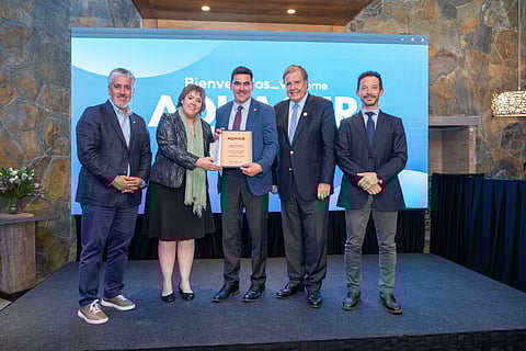 Chile's Undersecretary of Fisheries and Aquaculture, Osvaldo Urrutia, during the Aquasur 2026.