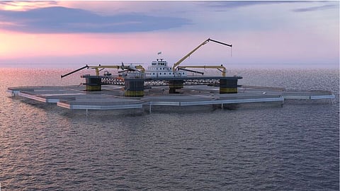 Coralis fish farming platform.