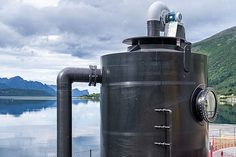 GasBuster system for CO₂ removal, improving production and fish welfare.