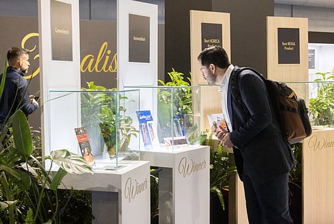 Winning products on display at the Seafood Expo Global in 2025.