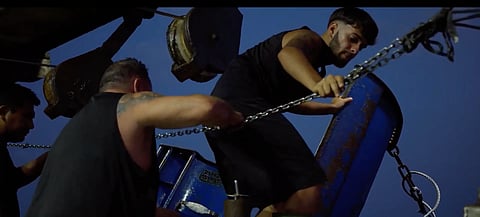 A still from documentary 'Marineros', by Pesca España.