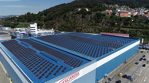 Nueva Pescanova's headquarters in Chapela-Redondela, Galicia, Spain. Spanish seafood company.