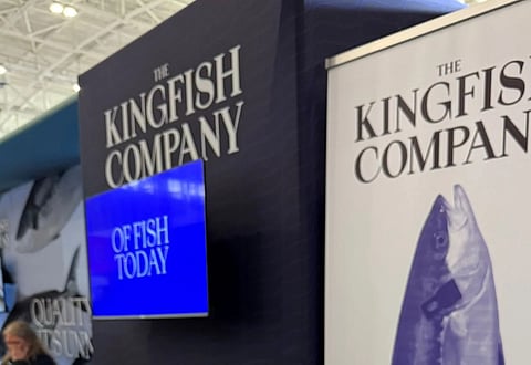 The Kingfish Company's booth at SENA 2025.