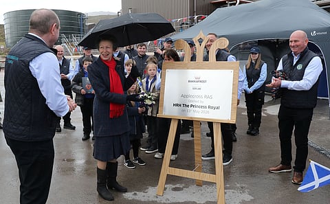 The Princess Royal unveiled a plaque to mark the official opening.
