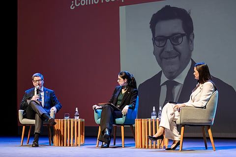 Ministers' panel at 'Salmon Summit 2026' held in May 2026.