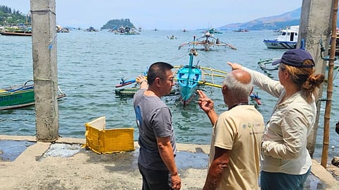 URI's Sarah Gaines (right) and other members of the Fish Right team work with small-scale industrial fishers.