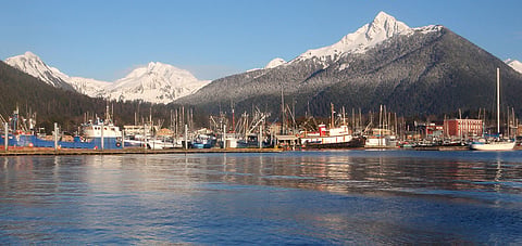 Sitka, Alaska, is home to commercial fishing vessels.