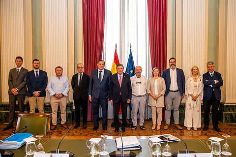 The representatives of the Spanish fisheries sector.