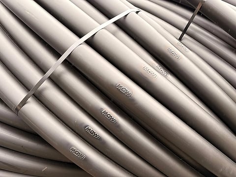 Mowi branded feedpipes.