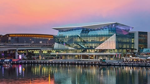International Convention Centre Sydney (ICC Sydney), Darling Harbour, Sydney, Australia.