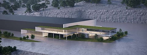 Frontal view of the future marine RAS facility of Viking Aqua in Skipavika, Norway. Photo: Viking Aqua.