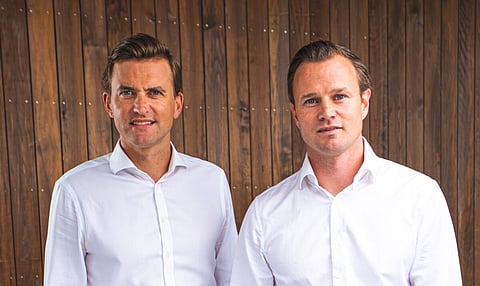 Bluefront Equity partners Kjetil Haga  and Simen Landmark.