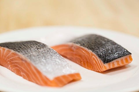 Fresh Scottish salmon pieces. Photo: Salmon Scotland.
