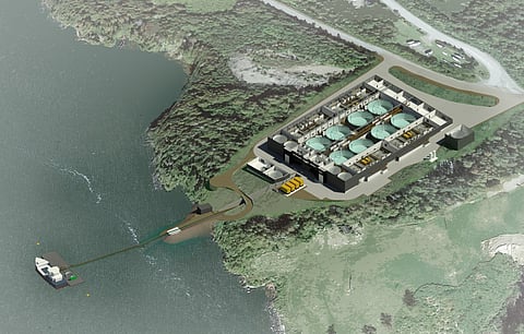 KCS Bayside Post Smolt Facility conceptual drawing. Photo by: Cooke.
