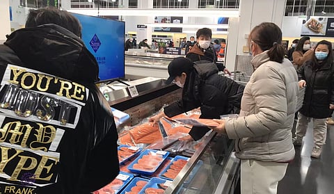 China market. Photo by: Norwegian Seafood Council.