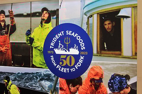 Trident Seafoods booth in Global Seafood Expo Barcelona 2023. Photo by: We Are Aquaculture.