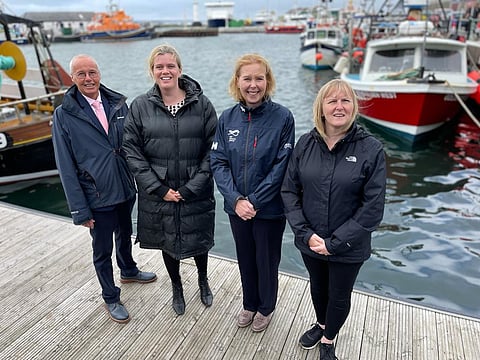 SFF Chief Executive Elspeth Macdonald (second from right) calls Oceana report "naive" and based on "limited underestanding" of fisheries management. Photo: Scottish Fishermen's Federation.