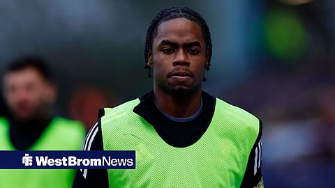 Akeel Higgims warming up ahead of a game for Exeter City, where he was on loan last season.