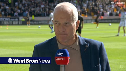 Steve Bull speaks to Sky Sports during the coverage of Wolves vs West Brom