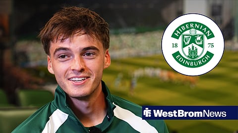 West Brom gem Alex Williams in Hibernian gear