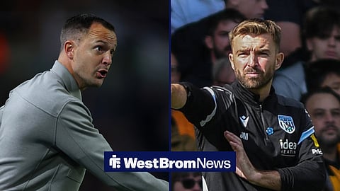 Chris Davies and West Brom boss James Morrison