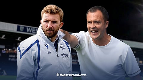 West Brom manager James Morrison and Birmingham boss Chris Davies