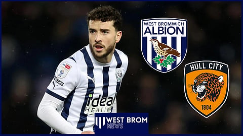 Mikey Johnston prepares to take on Hull City for West Brom.