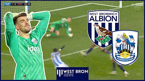 West Brom goalkeeper Alex Palmer was blamed for the Huddersfield goal. Credit: Sky Sports