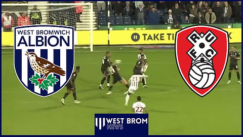 West Brom were shocked when they won a penalty v Rotherham. Credit: Sky Sports