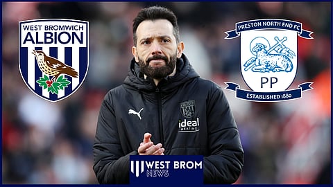 West Brom boss Carlos Corberan saw his side held by Preston