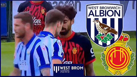 Daryl Burgess reacts as West Brom v Mallorca fight footage emerges. Credit: EyaWeGew via X