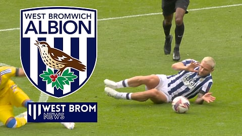 John Swift is booked in West Brom v Leeds United. Credit: Sky Sports+