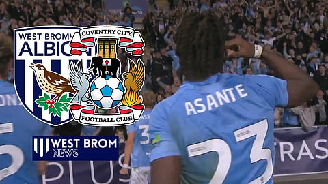 Ex-West Brom striker Brandon Thomas-Asante scores for Coventry. Credit: Sky Sports