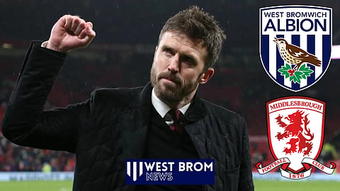 Michael Carrick has offered his West Brom prediction ahead of Middlesbrough clash
