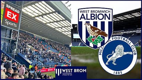 West Brom fans hit back at Millwall supporters at The Hawthorns. Credit: @kisyrpk via X