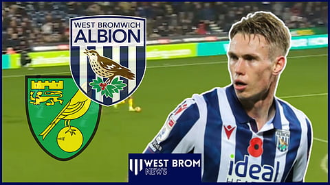 West Brom fans wowed by Torbjorn Heggem footage in West Brom draw v Norwich City. Credit: Imago / @WBA via X