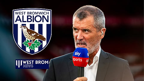 Roy Keane reacts to the former of ex-West Brom striker Chris Wood.