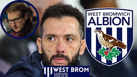 West Brom manager Carlos Corberan could be set to leave (Credit: Imago)