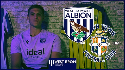 Caleb Taylor could leave West Brom to join Luton Town. Credit: West Brom YouTube