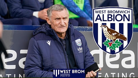 West Brom manager Tony Mowbray. (Credit: Imago)