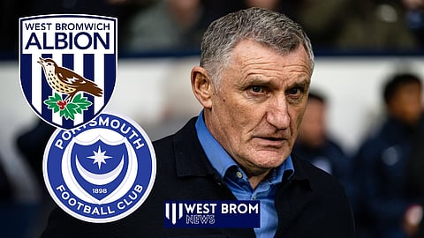 Tony Mowbray takes his first home game back at West Brom against Portsmouth