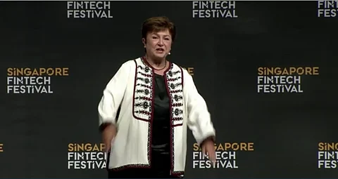 Kristalina Georgieva at 2003 Singapore Fintech Festival