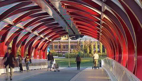 Calgary's Calatrava bridge.