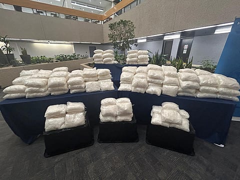 Canadian border officials have seized four million illicit doses of methamphetamine, the largest narcotic seizure in Prairie history.