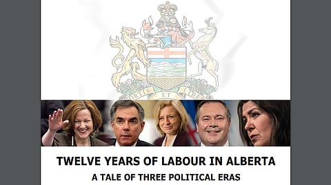 The study 'Twelve Years of Labour in Alberta: A Tale of Three Political Eras,' published by the Frontier Centre for Public Policy, compares and contrasts Alberta labour stats under governments of three different stripes and with the rest of Canada