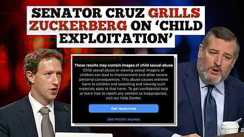 Sen. Ted Cruz Grills Mark Zuckerberg on Child Sexual Exploitation Allegations